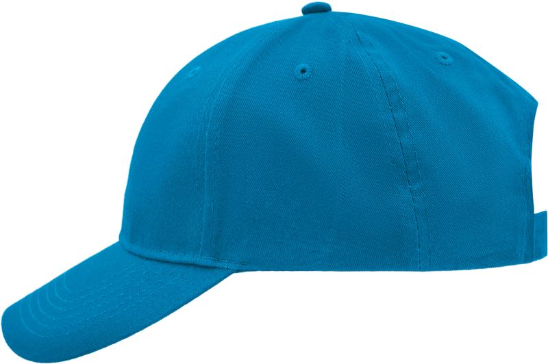 Levně Broušená 6 panelová kšiltovka - turquoise