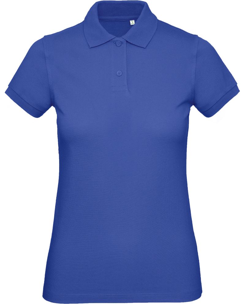 Levně Dámské piqué polo z bio bavlny - cobalt blue