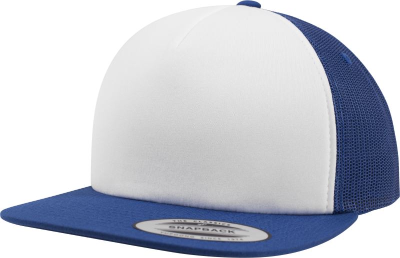 Levně 5 Panelová pěnová kšiltovka - royal/white/royal