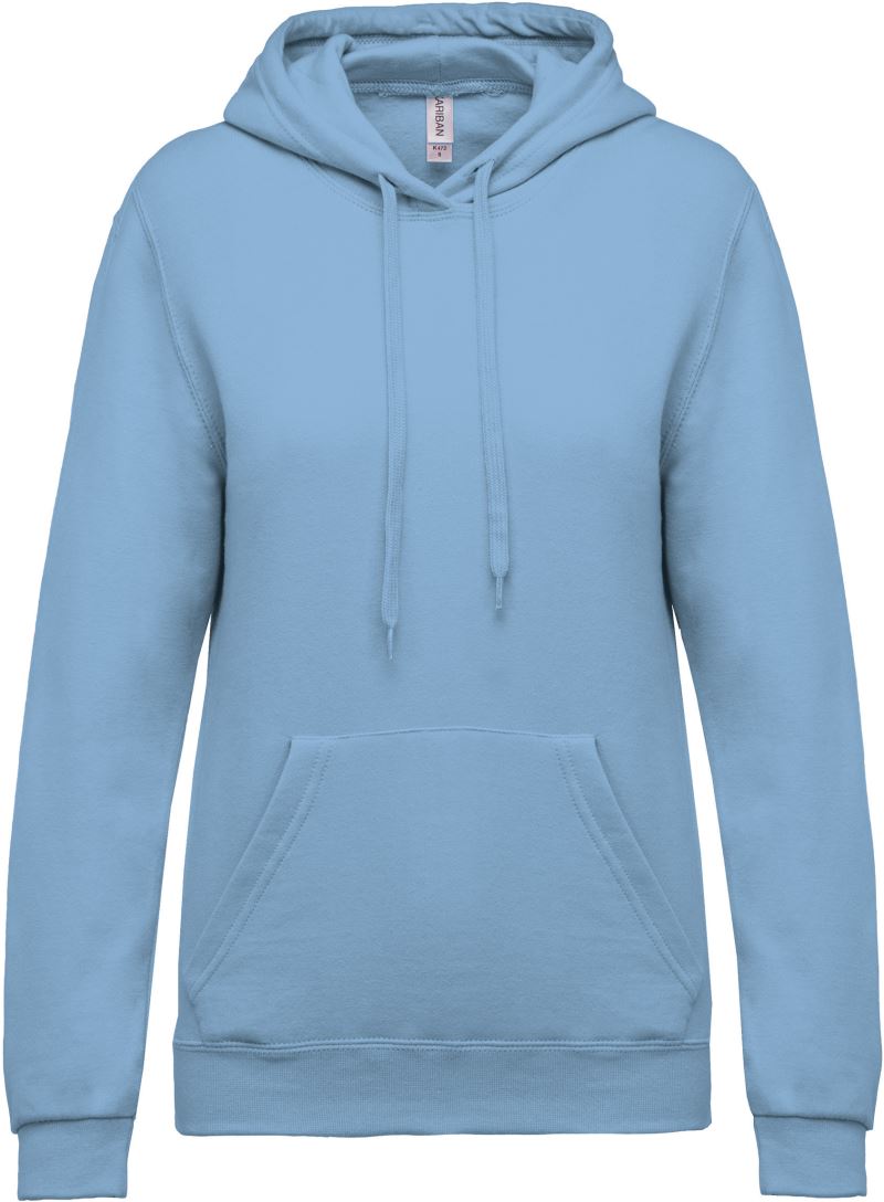 Levně Dámská mikina s kapucí - sky blue