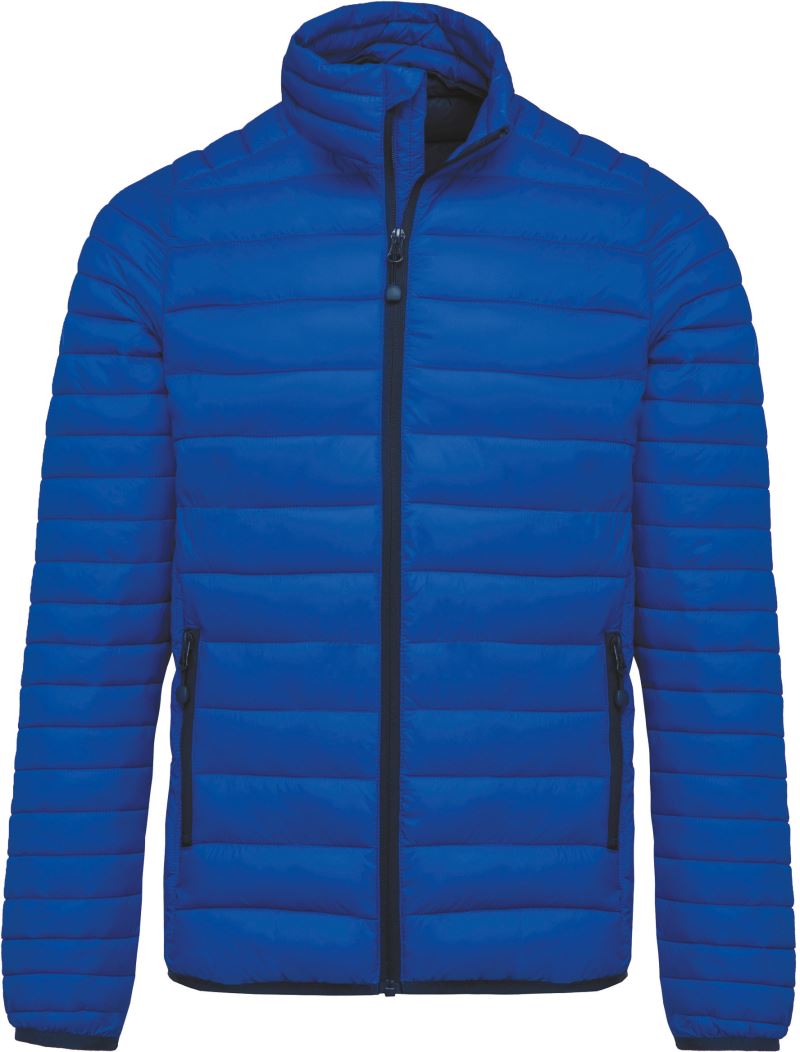 Levně Lehká pánská prošívaná bunda - light royal blue