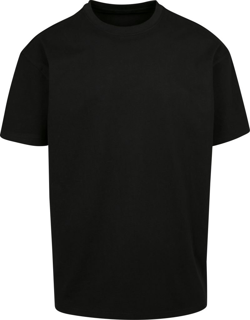 Oversize tričko z těžké bavlny - black