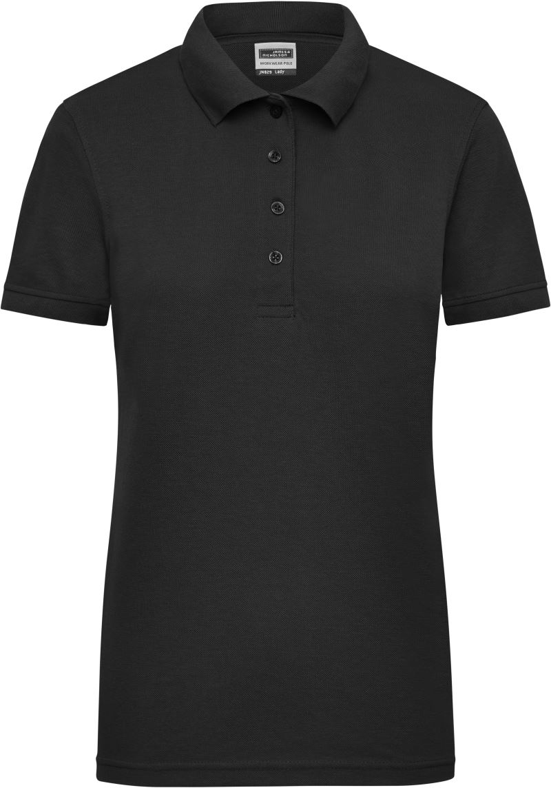 Levně Dámské pracovní piqué polo - black
