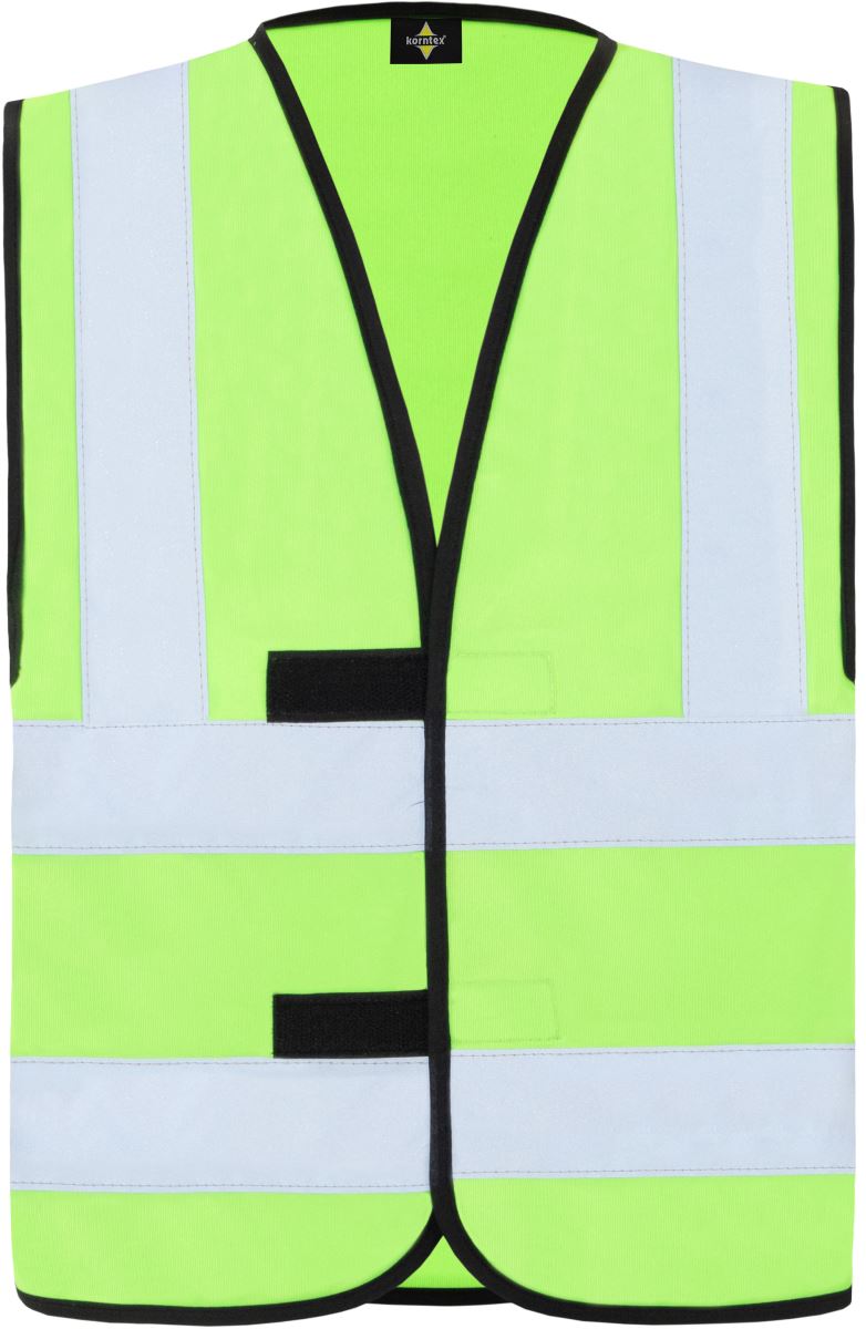 Levně Vesta se čtyřmi reflexními pruhy - lime green