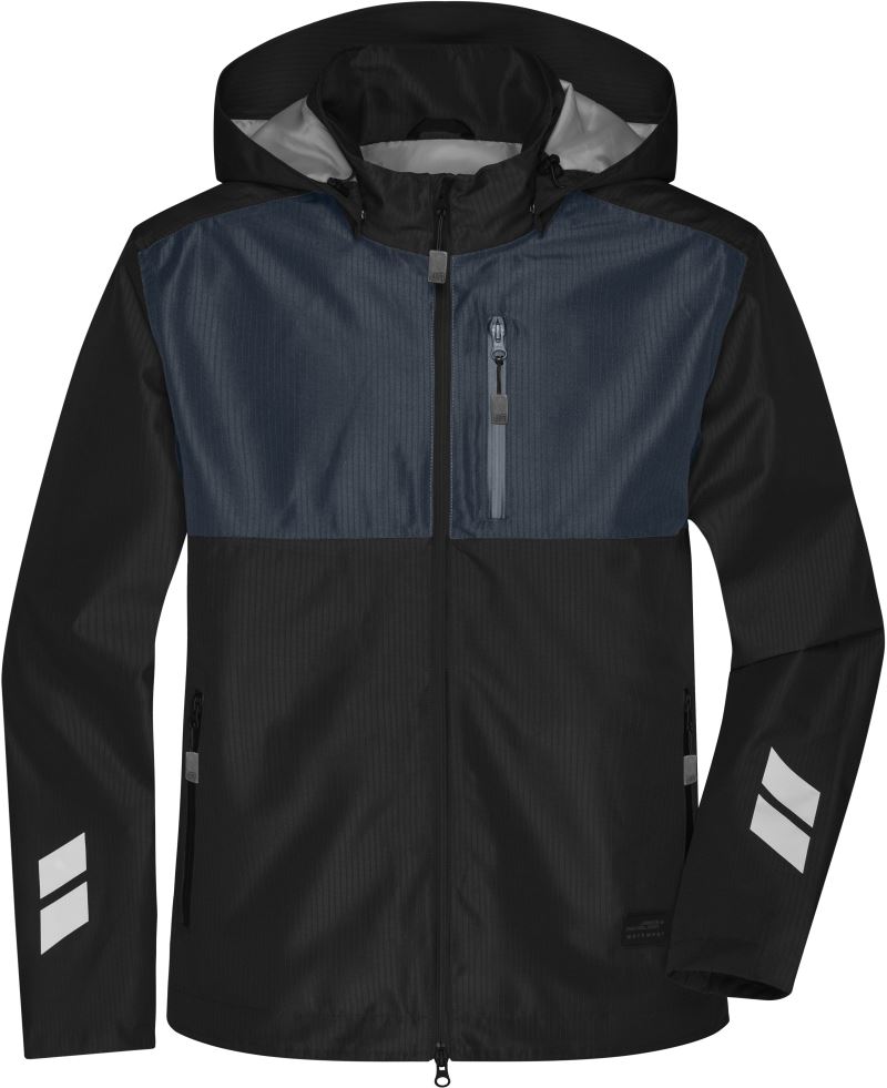 Levně Pracovní hardshellová bunda - black/carbon
