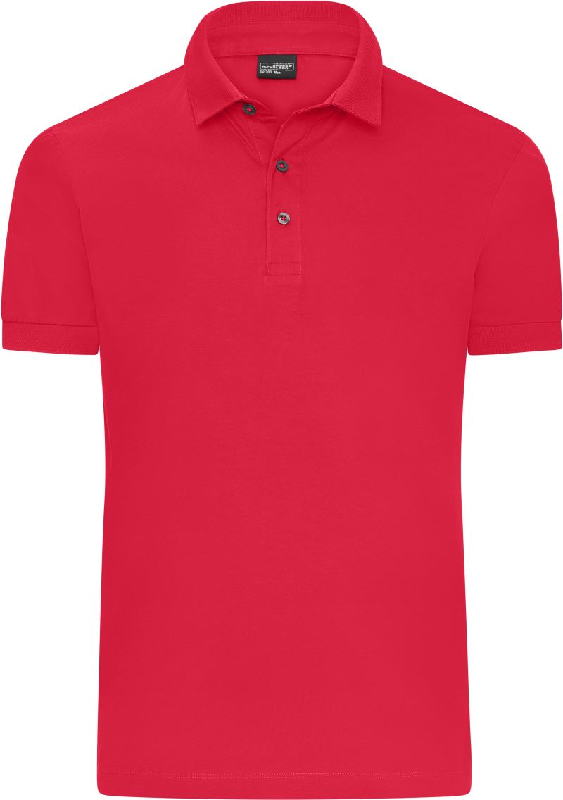 Levně Pánské žerzejové polo - light red