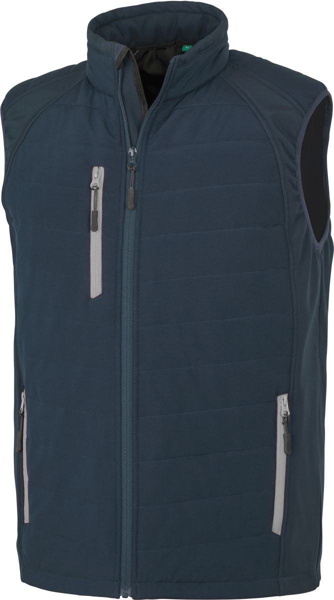Levně Hybridní vesta "Compass" - navy/grey