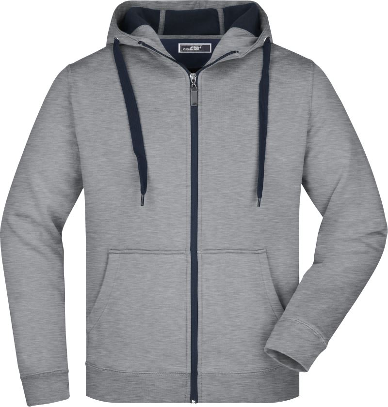 Levně Pánská mikina Doubleface - sport grey/navy