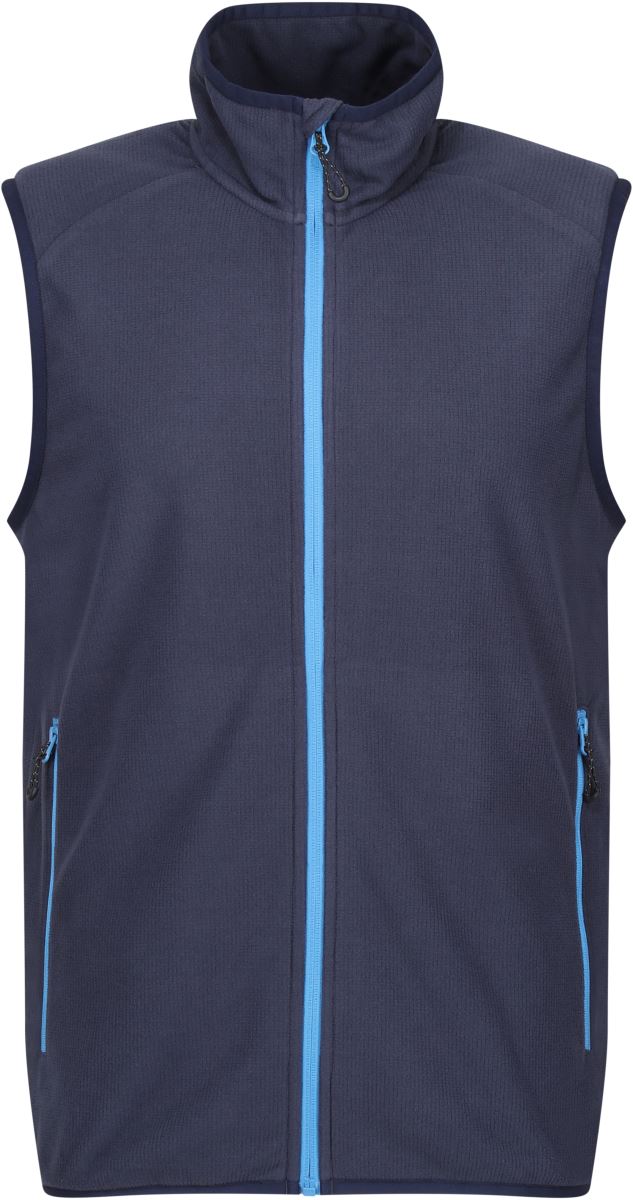 Levně Fleecová vesta Structure "Navigate" - navy/french blue