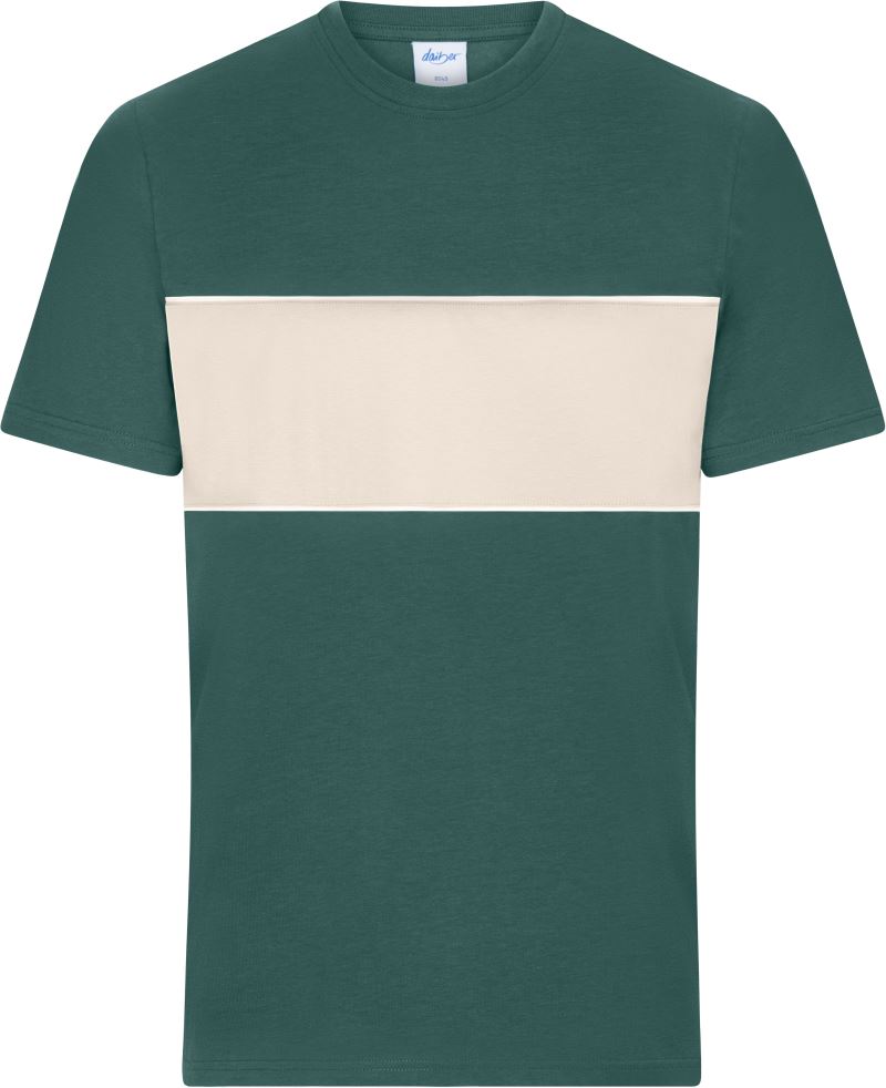Levně Tričko z bio bavlny "Colour-Block" - smoky green/sandstone
