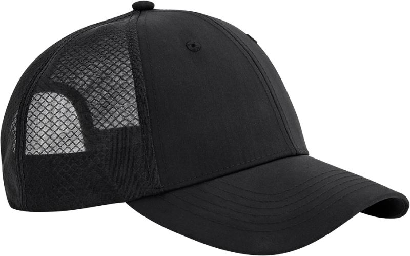 Levně 6 panelová Trucker kšiltovka "Technical Mesh" - black/black