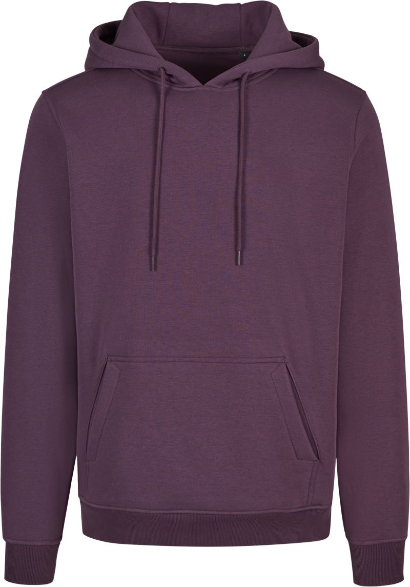 Levně Unisex mikina s kapucí - plum purple
