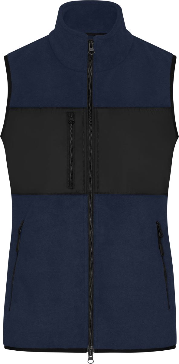 Levně Dámská fleecová vesta - navy/black