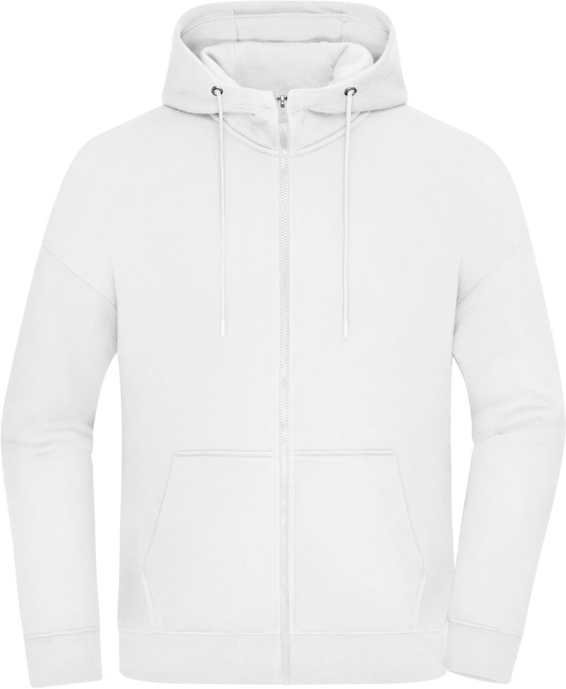 Levně Oversize mikina s kapucí z bio bavlny - white