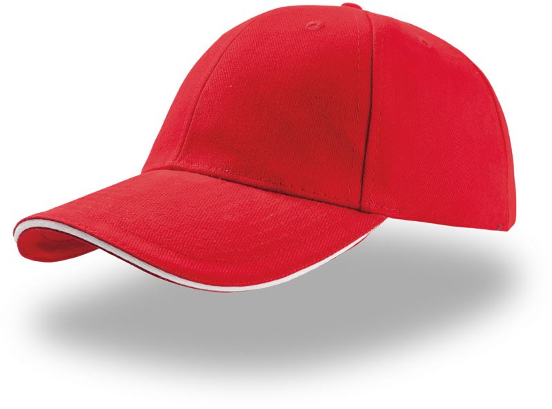 Levně 6 panelová kšiltovka "Liberty Sandwich" - red/white