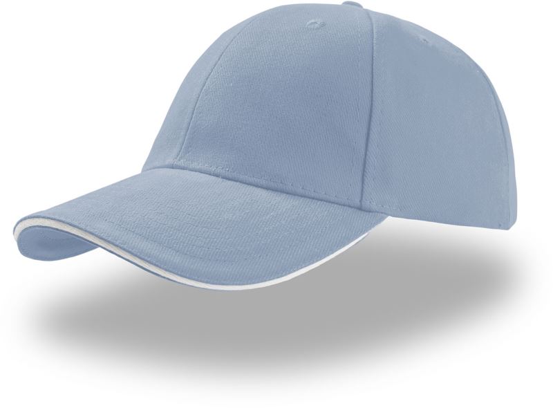 Levně 6 panelová kšiltovka "Liberty Sandwich" - light blue/white