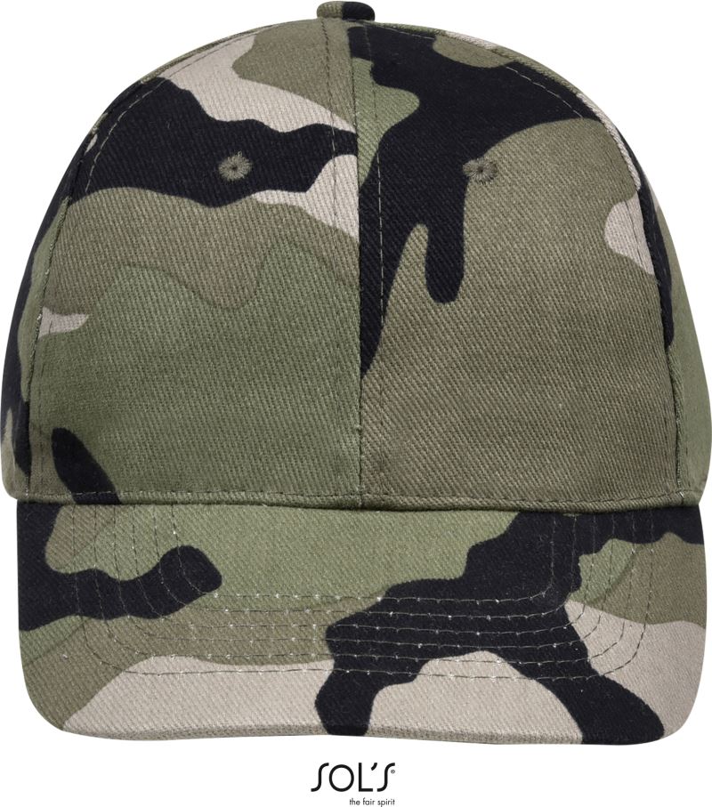 Levně 6 panelová baseballová kšiltovka - camo
