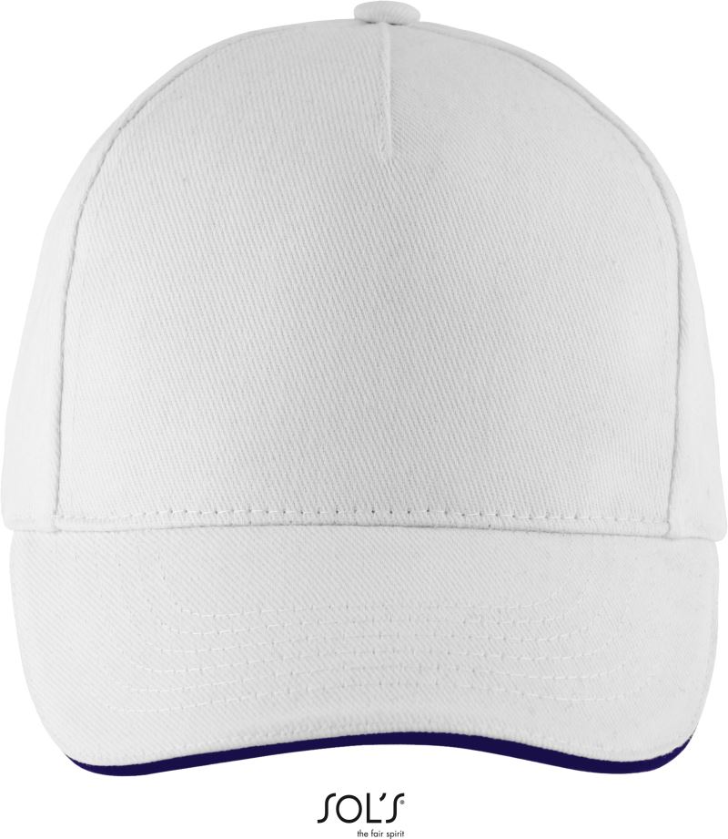 Levně 5 panelová sandwich kšiltovka - white/french navy