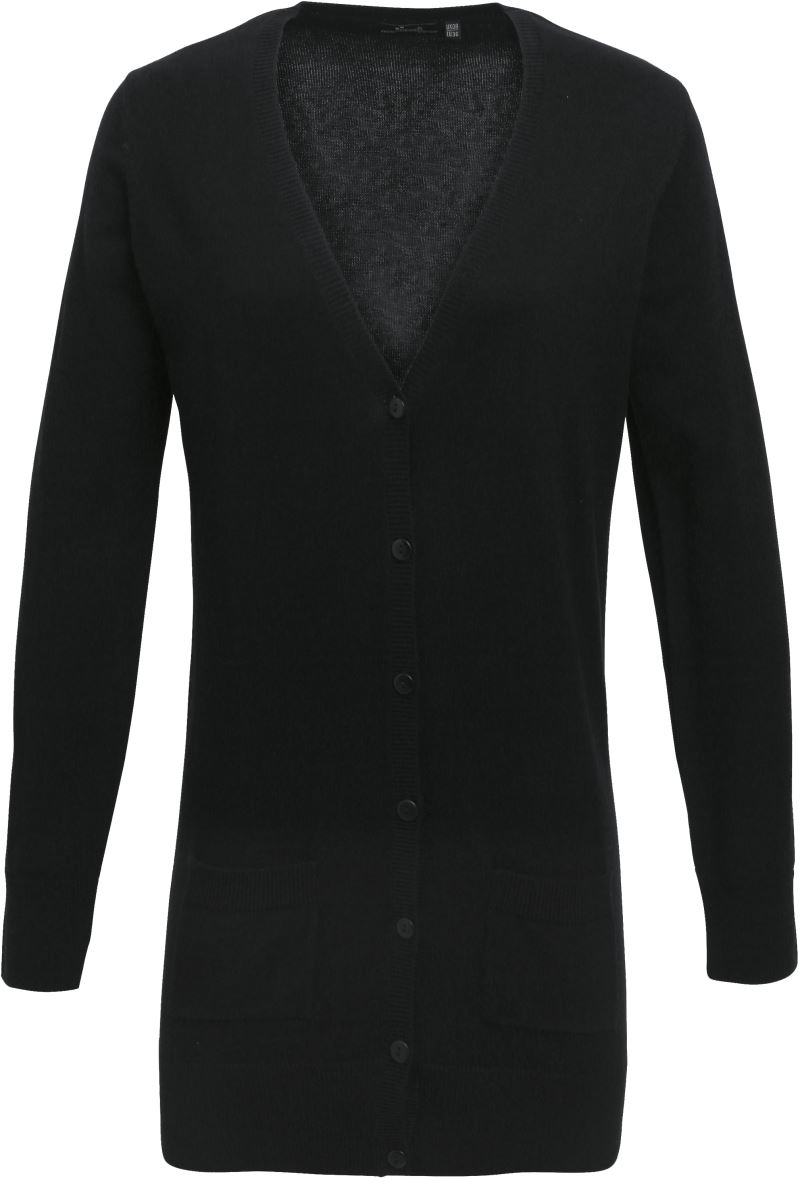 Levně Dámský cardigan dlouhý - black