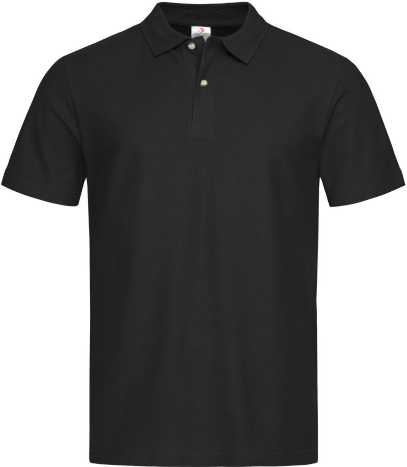 Levně Piqué polo - black opal
