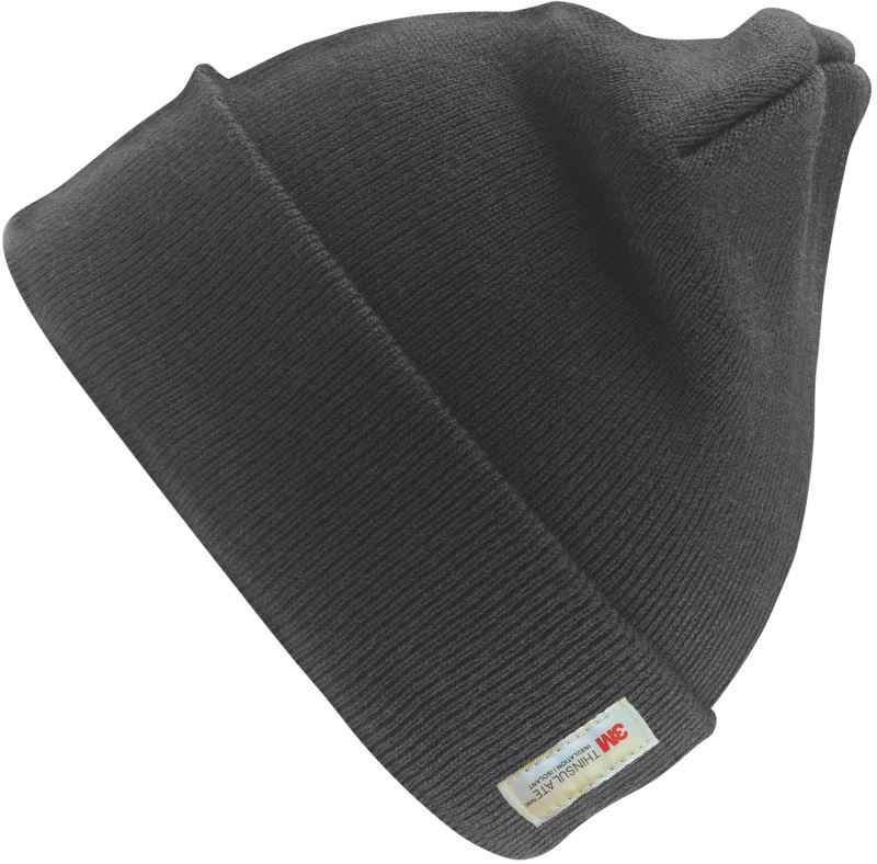 Levně Pletená čepice s Thinsulate™ podšívkou - charcoal grey
