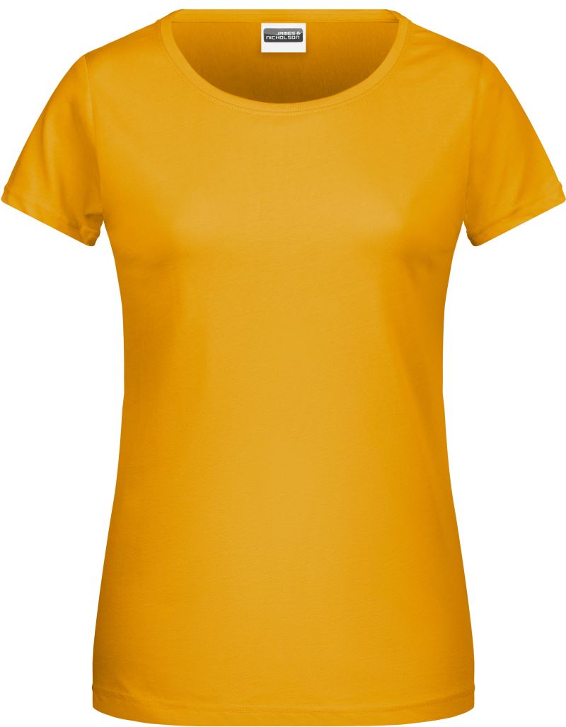 Levně Dámské tričko z bio bavlny - gold yellow