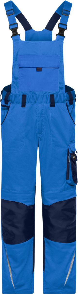 Levně Pracovní kalhoty s laclem - Strong - royal/navy