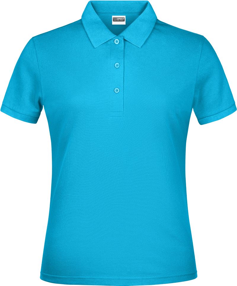 Levně Dámské piqué polo - turquoise