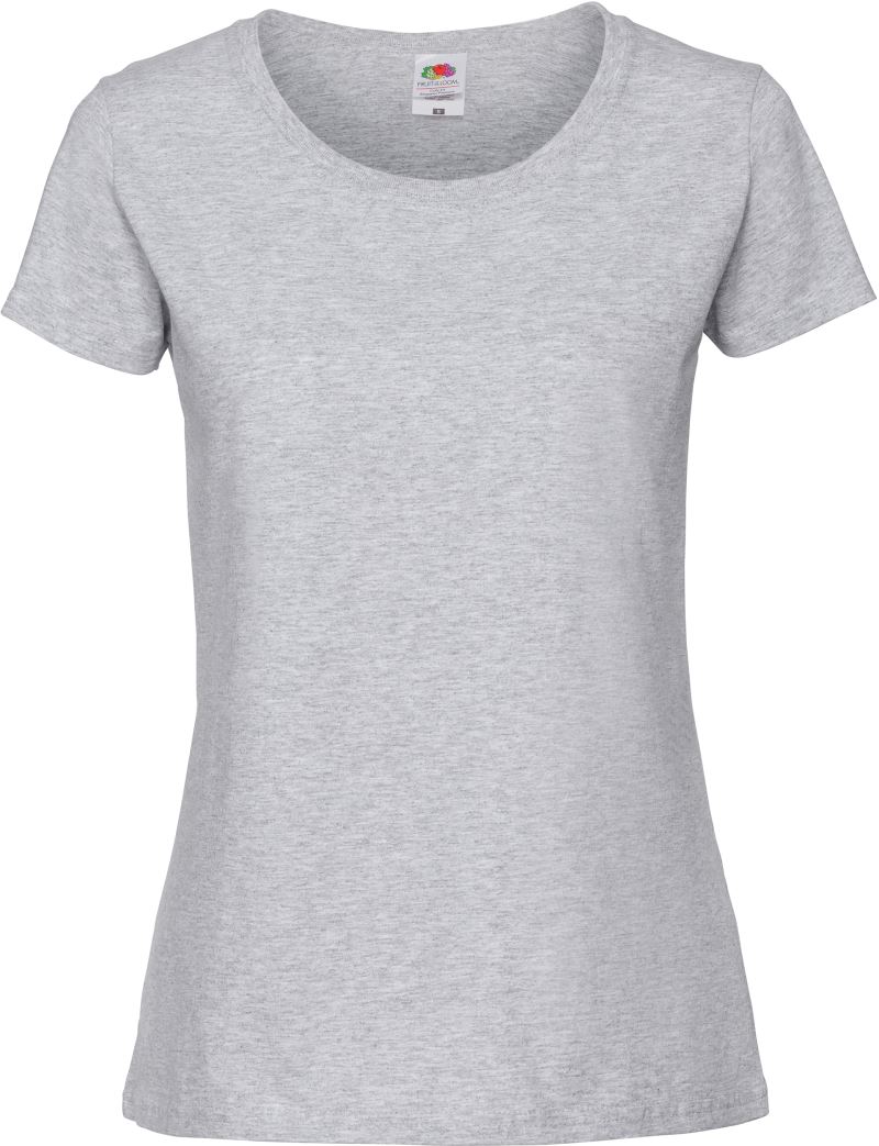 Levně Dámské tričko z těžké bavlny - heather grey
