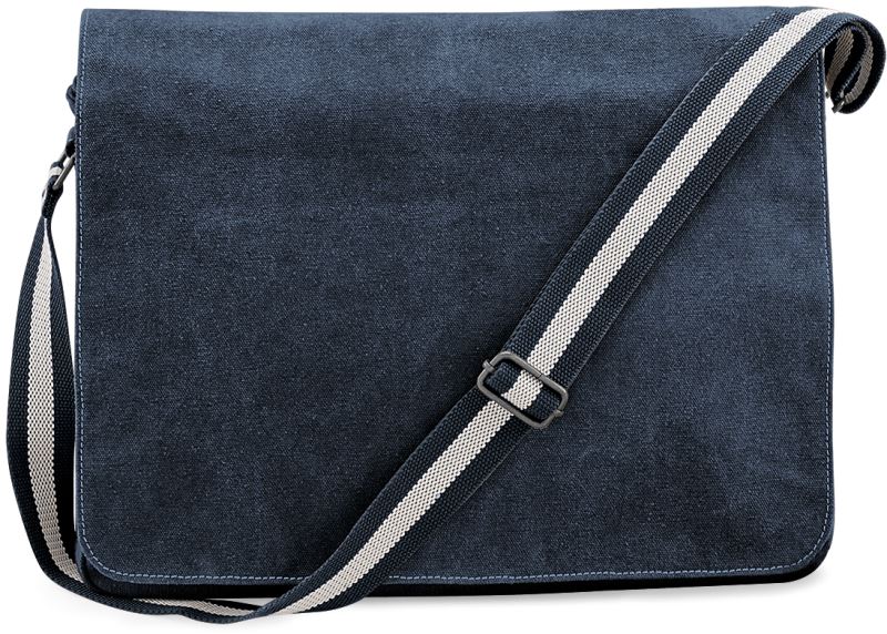 Levně Vintage taška s klopou - vintage oxford navy
