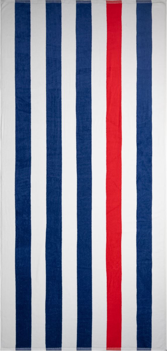 Levně Ručník "Stripe" - navy/red