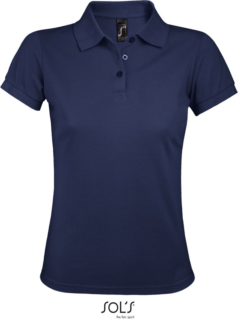 Dámské piqué polo z těžké bavlny - french navy