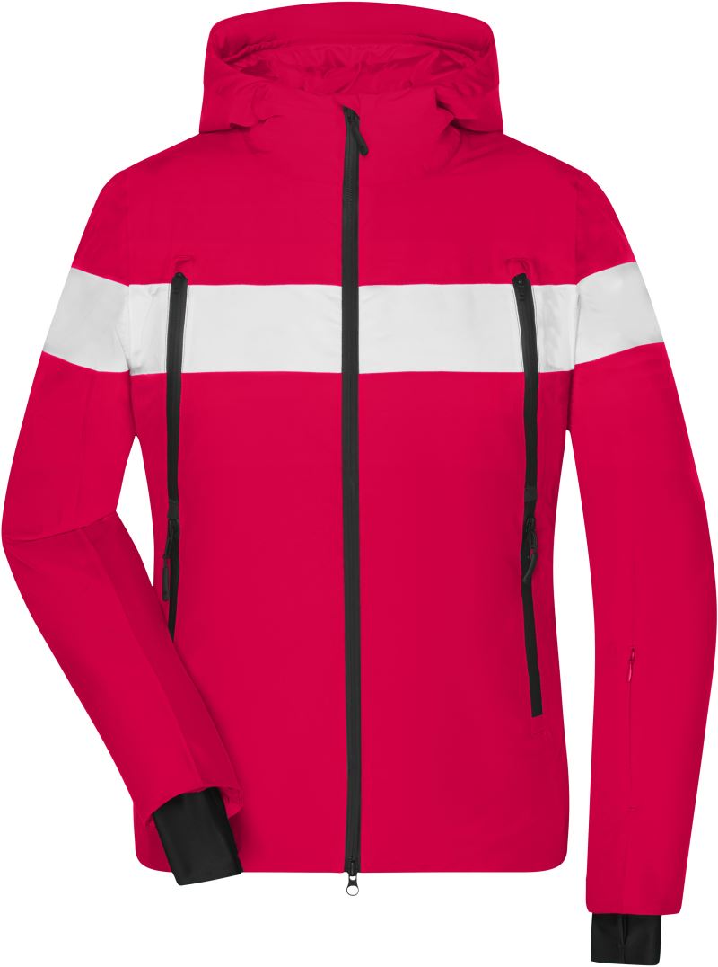 Levně Dámská zimní sportovní bunda - light red/white