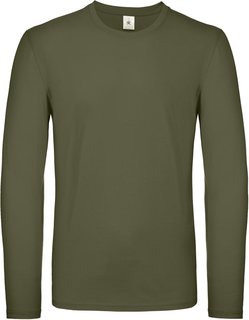 Levně Tričko s dlouhým rukávem - urban khaki