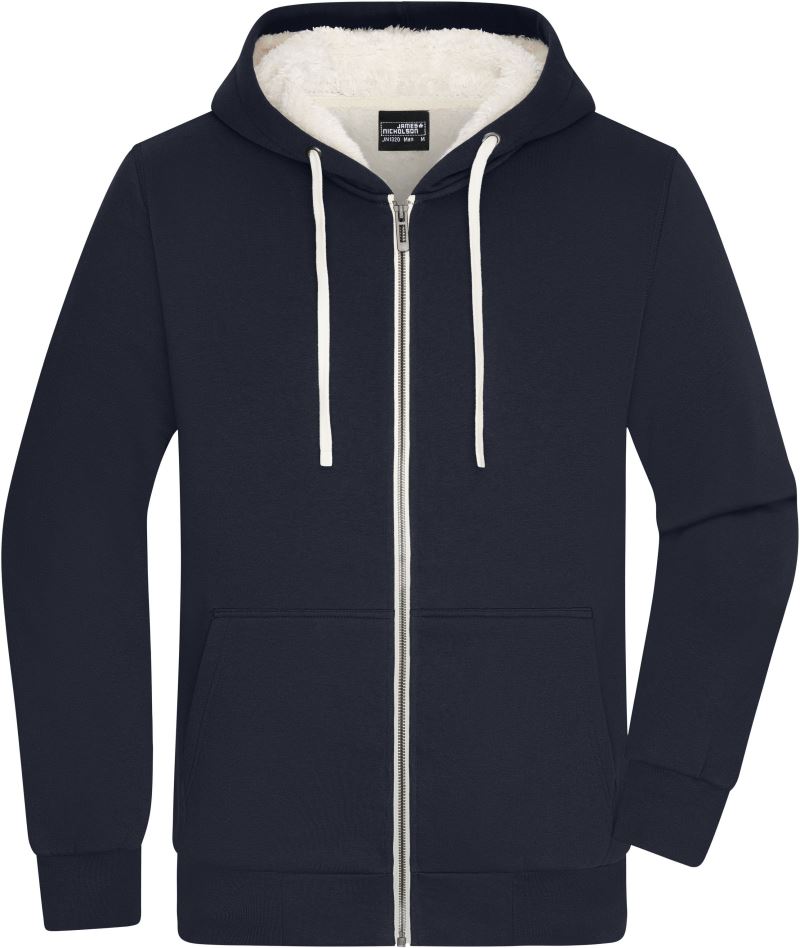 Levně Pánská mikina s kapucí "Sherpa" - navy/nature
