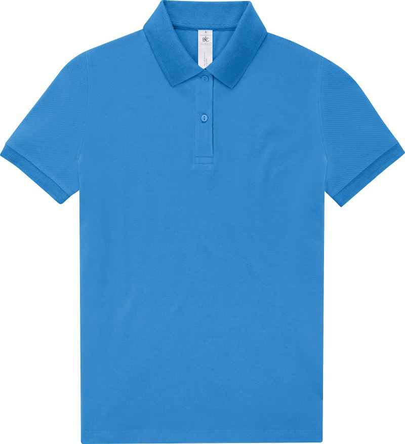 Levně Dámské piqué polo z těžké bavlny - lake blue