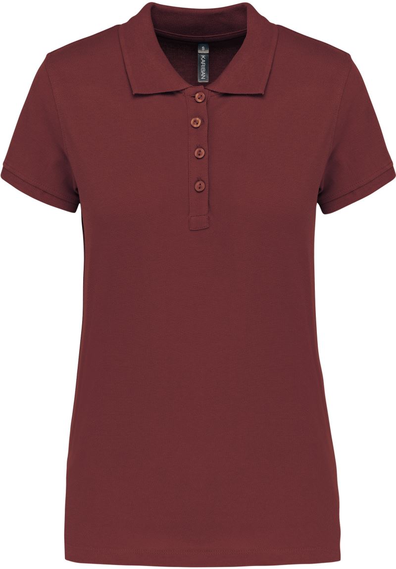 Levně Dámské piqué polo - wine