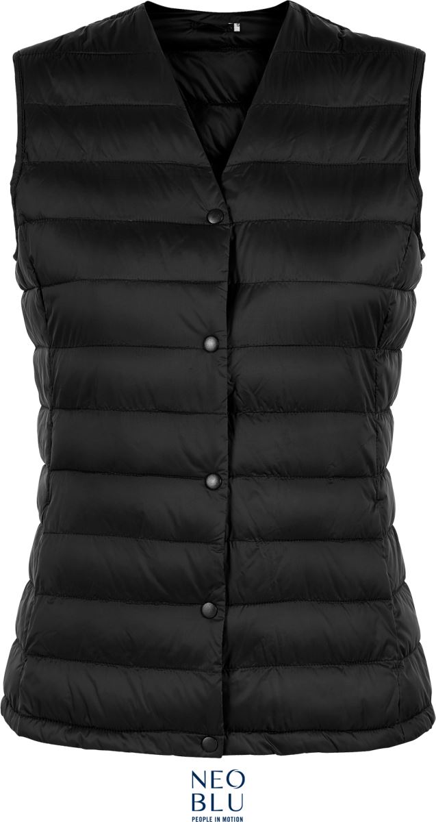 Levně Pánská prošívaná vesta - deep black