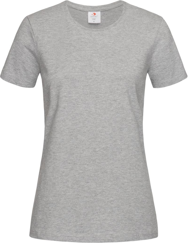 Levně Dámské tričko z těžké bavlny - grey heather