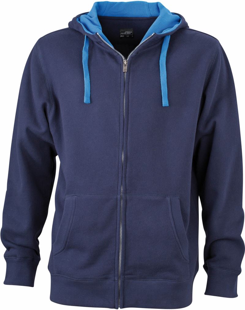 Levně Pánská mikina s kapucí "Lifestyle" - navy/cobalt