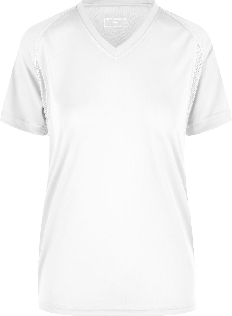 Levně Dámské běžecké tričko - white/white