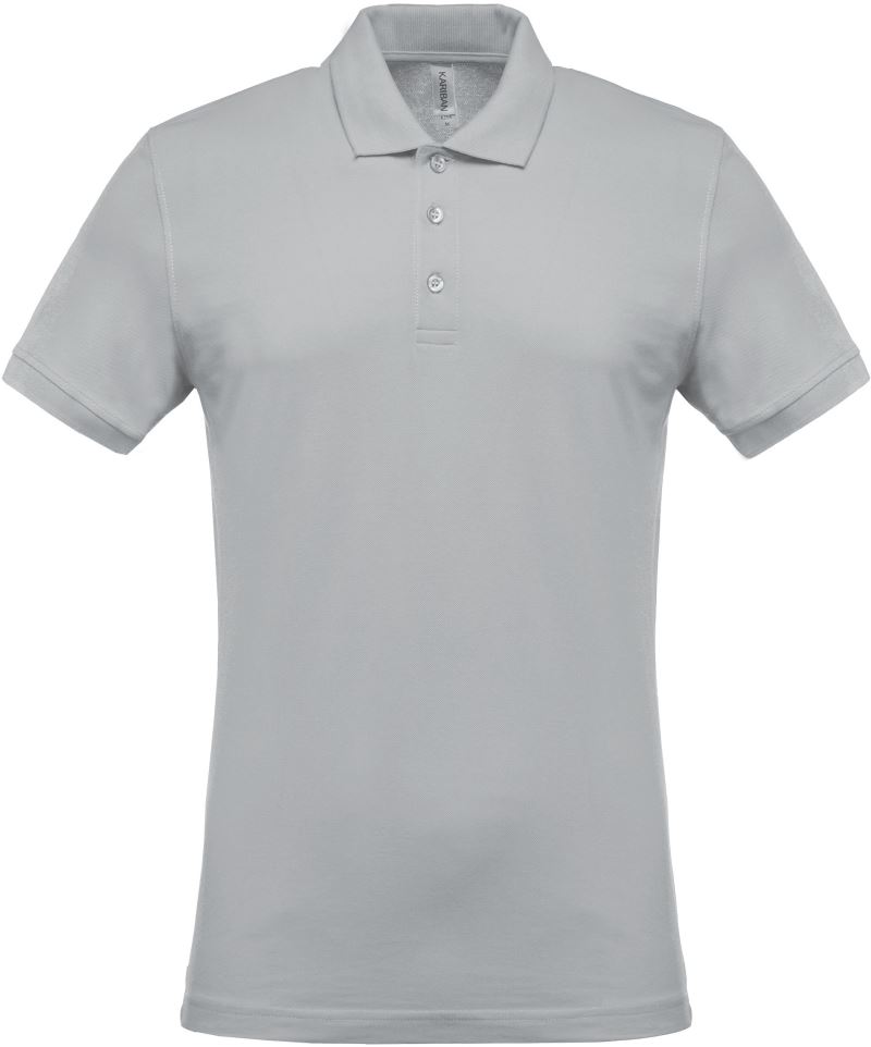 Levně Pánské piqué polo - snow grey