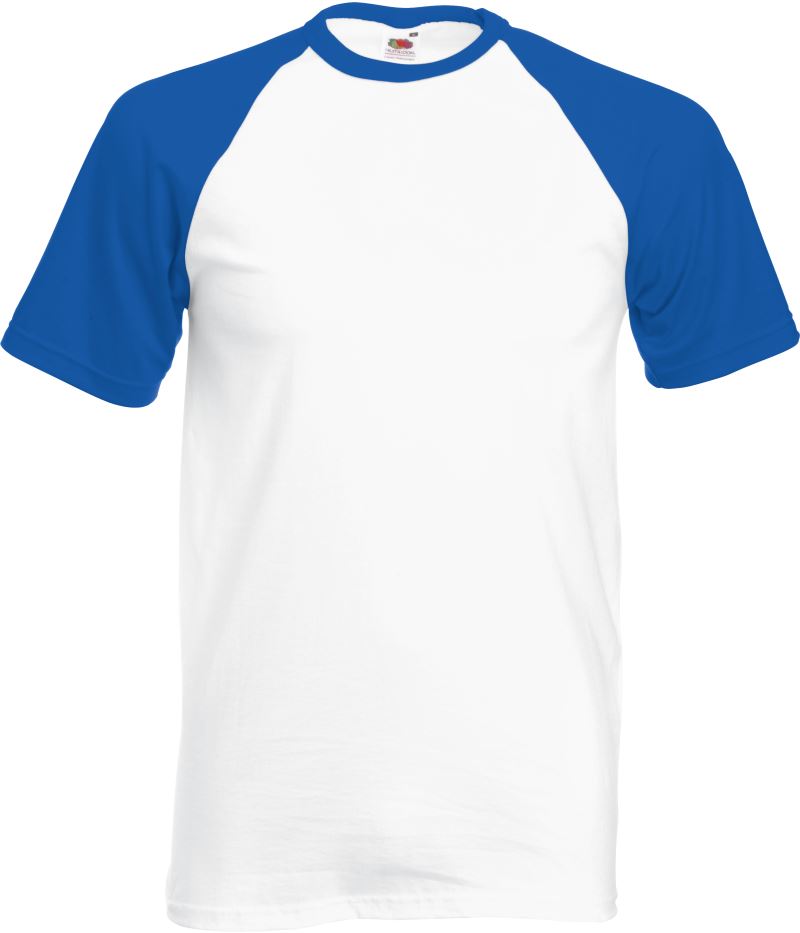 Levně Raglánové tričko - white/royal blue