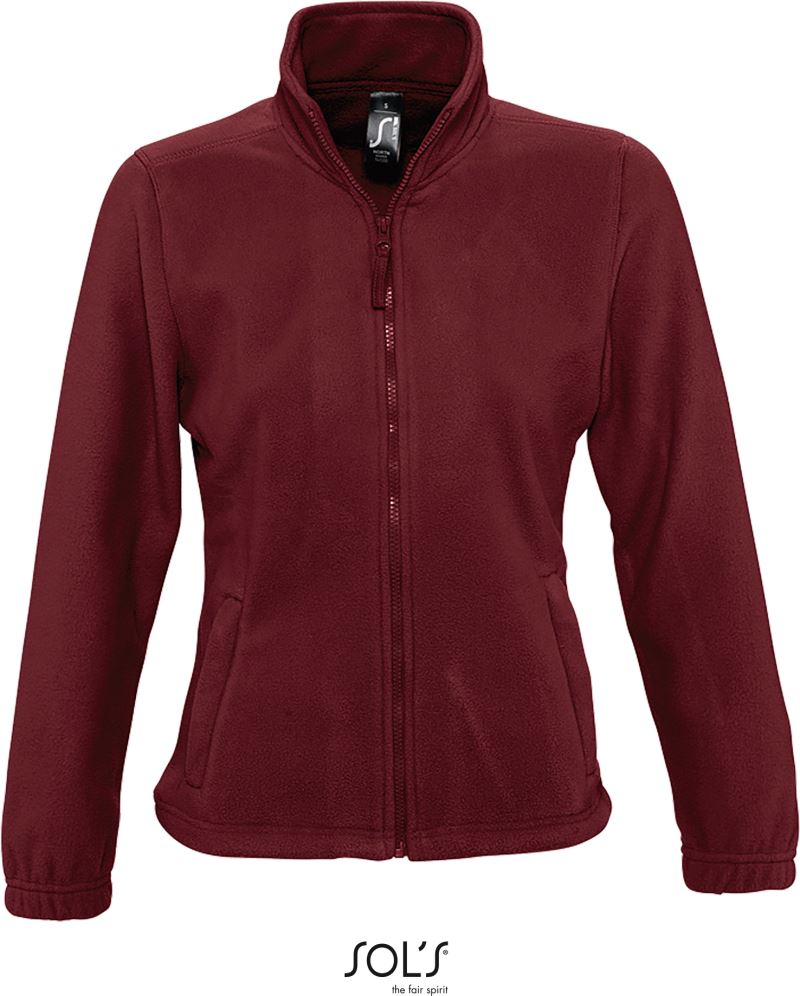Levně Dámská fleecová bunda - burgundy