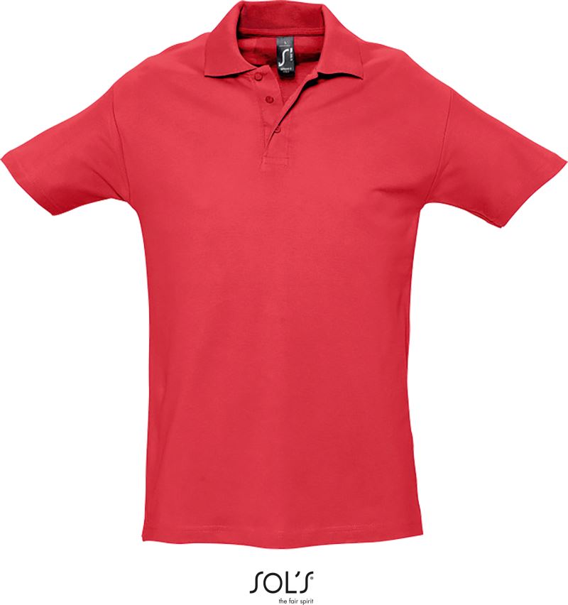 Levně Piqué polo - red