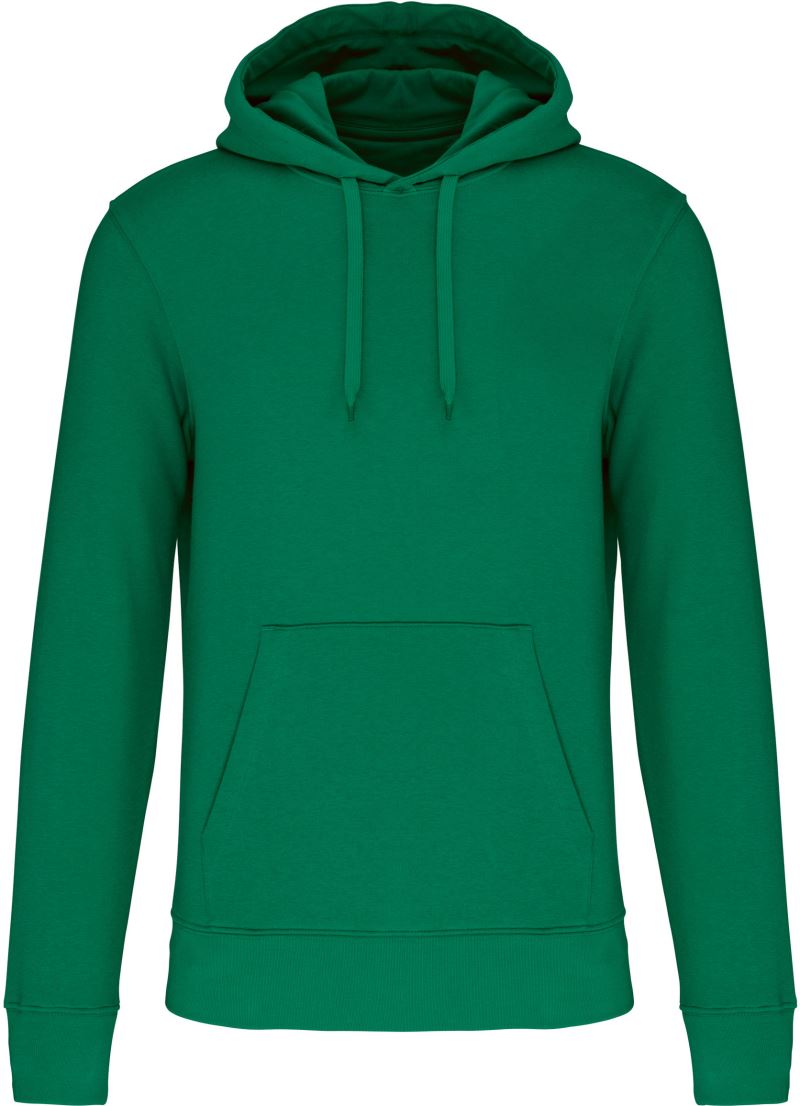 Levně Pánská eco-friendly mikina s kapucí - kelly green