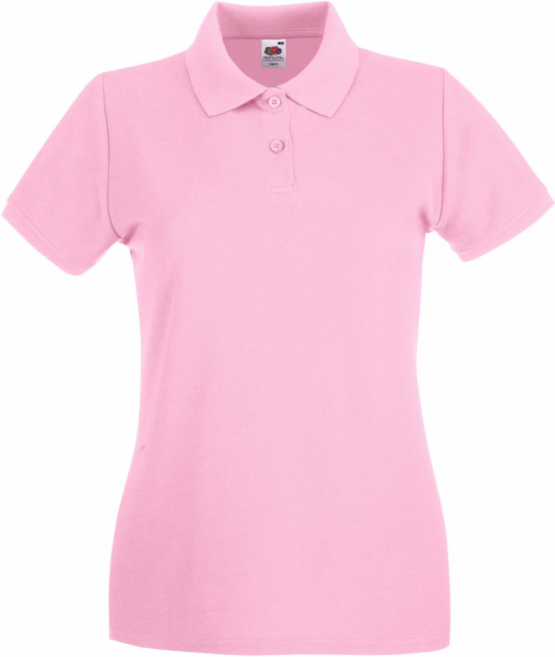 Levně Dámské piqué polo - light pink