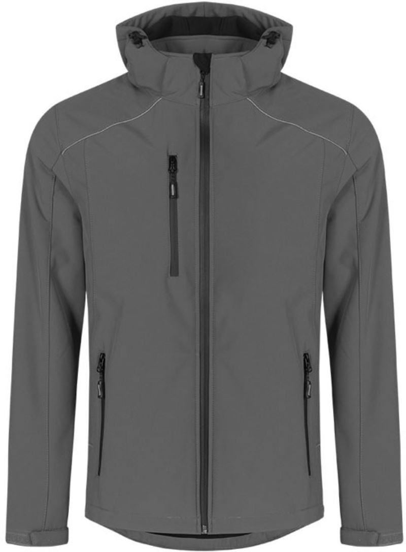 Levně Pánská zimní softshellová bunda - steel grey