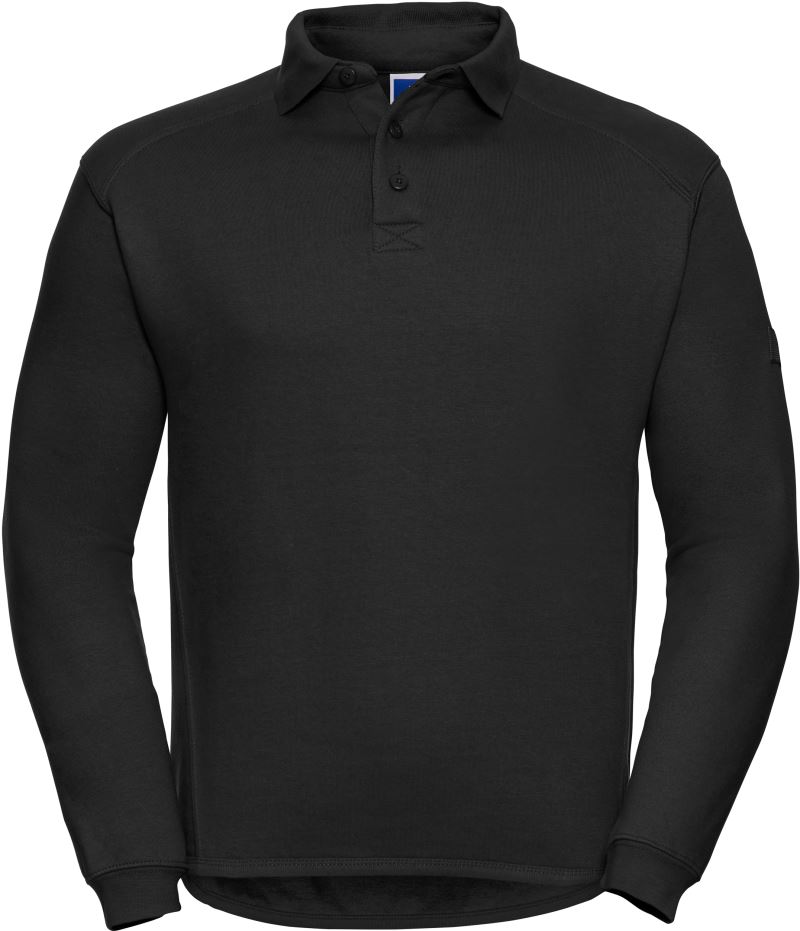 Levně Pracovní mikina s límečkem - black