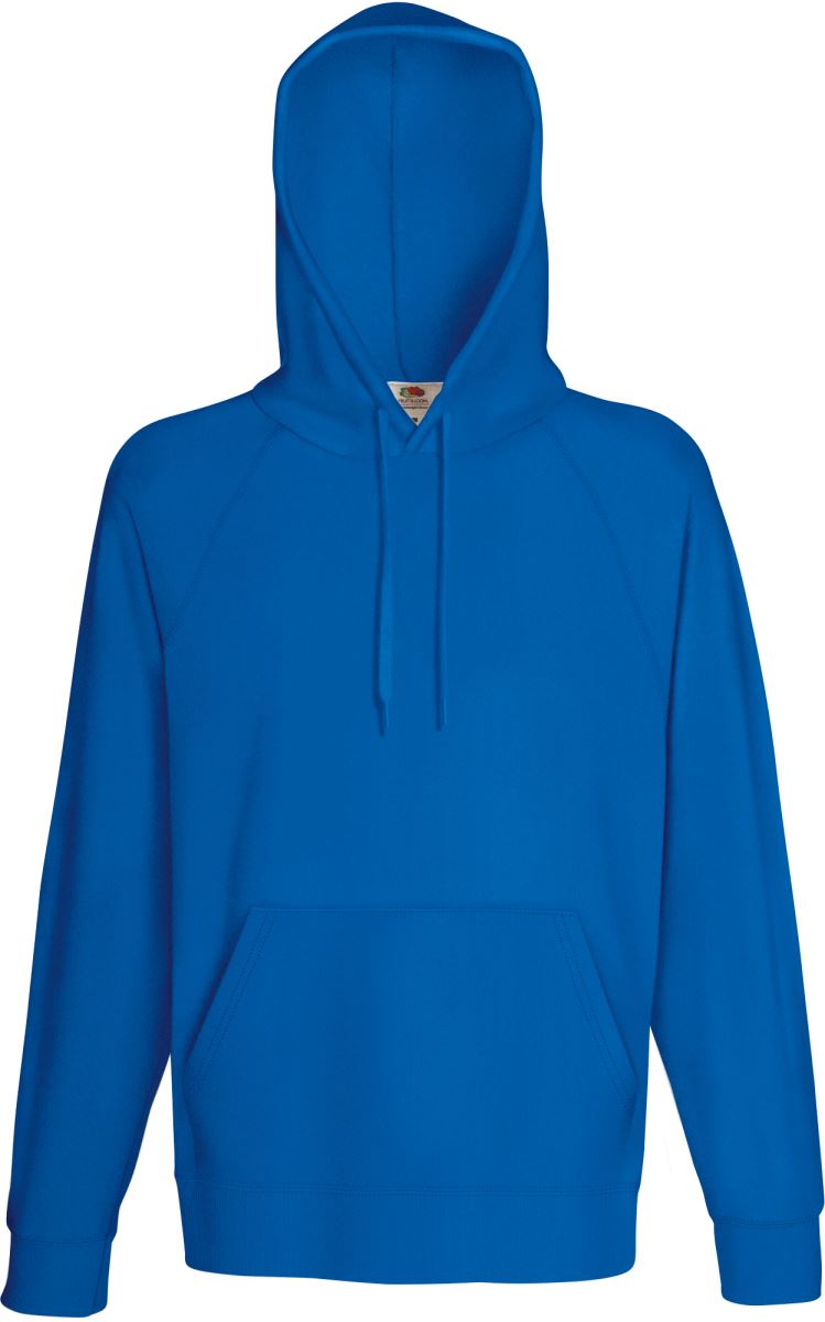 Levně Pánská raglánová mikina s kapucí - royal blue